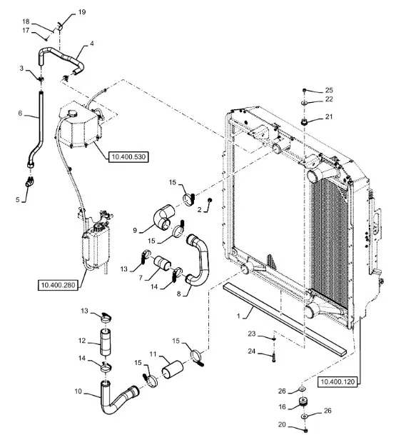 47420006 - Патрубок радиатора